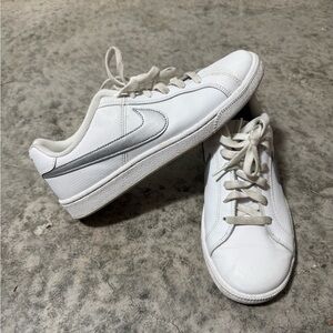 Nike White and Silver Sneakers